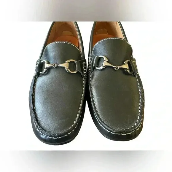 Peter Millar Horse-Bit Leather Loafers
