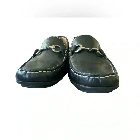Peter Millar Horse-Bit Leather Loafers