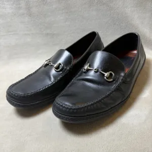 Peter Millar Shoes Mens 11 M Black Leather Horse Bit Loafers Slip On