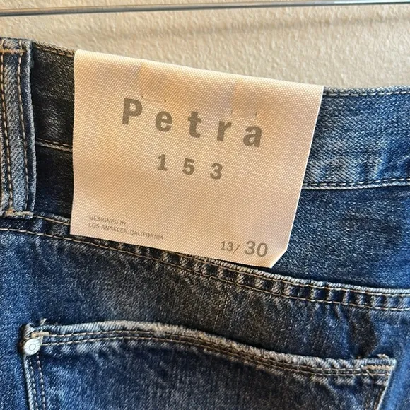 Petra Distressed Jeans High Rise Medium Wash Womens Size 13