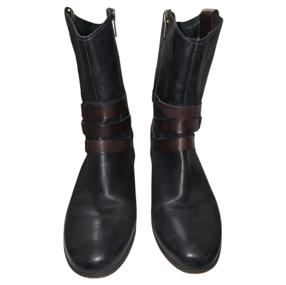 Pikolinos Brujas Brown/Black Two Tone Strappy Boots EU 41 US 10.5-11
