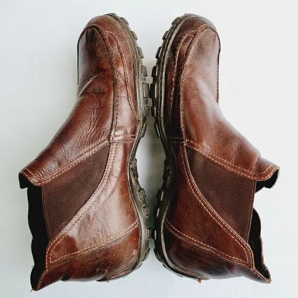 Pikolinos Men's Brown Leather Slip-on Chelsea-style Ankle Boots - 42 (US 8.5/9)
