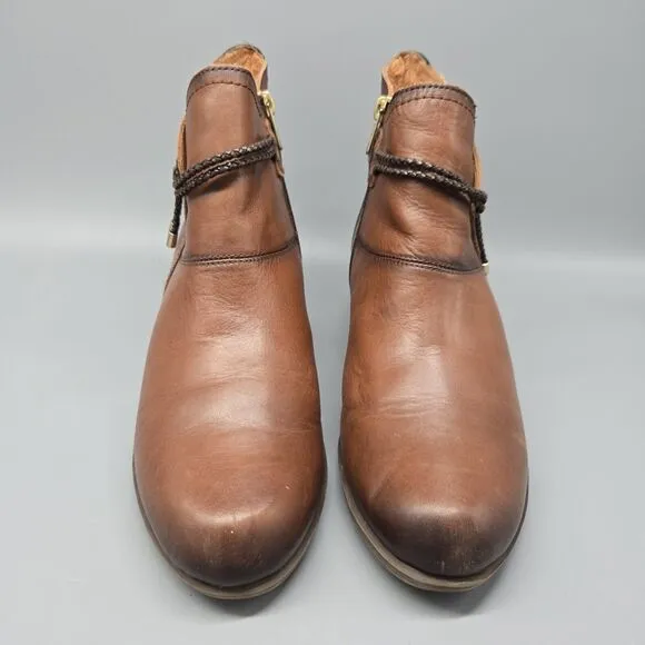 Pikolinos Rotterdam Boots Women's 41 / 10 Brown Leather Comfort Ankle Booties