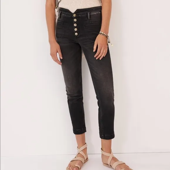 PILCRO Ultra High-Rise Slim Utility Jeans