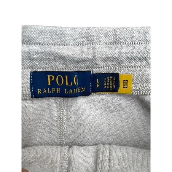 Polo Ralph Lauren‎  Double Knit Mesh Signature Pony Sweatpants Gray, Size Large