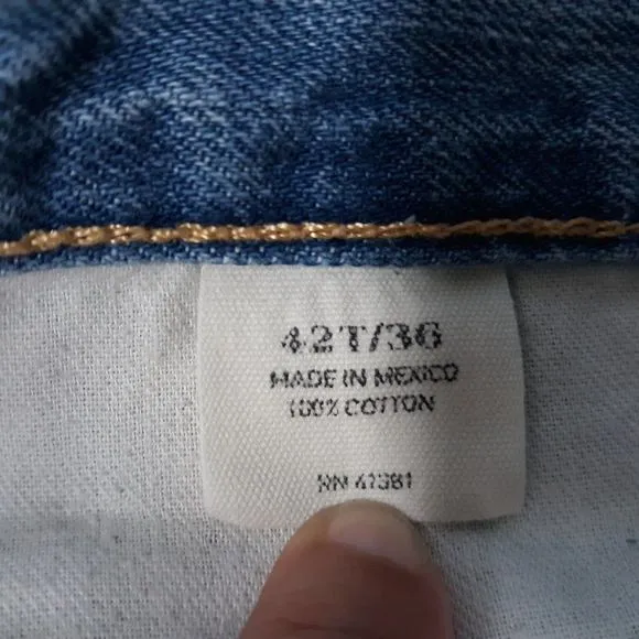 Polo Ralph Lauren Classic 867 100% Cotton Jeans Men's Sz 42x36 Light Wash