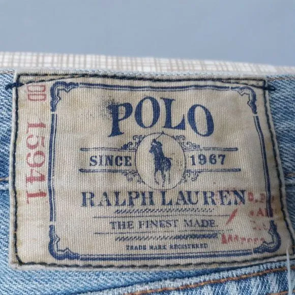 Polo Ralph Lauren Classic 867 100% Cotton Jeans Men's Sz 42x36 Light Wash