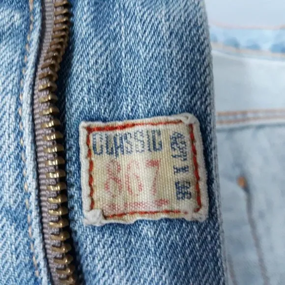 Polo Ralph Lauren Classic 867 100% Cotton Jeans Men's Sz 42x36 Light Wash