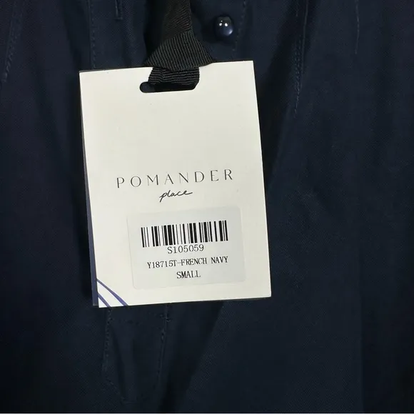 POMANDER PLACE French Navy Polly Dress