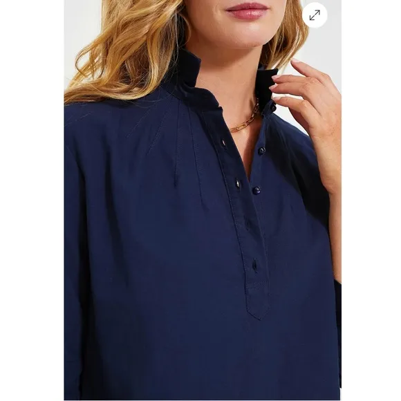 POMANDER PLACE French Navy Polly Dress