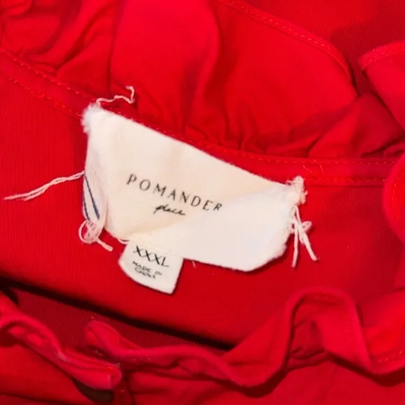 Pomander Place Red Claiborne Dress Size XXXL
