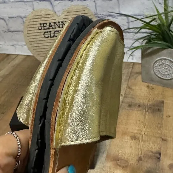 PONS ALOHAS STEP BY STEP WOMENS SANDALS GOLD Size 36