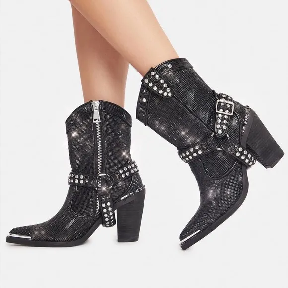 Poster Girl ONYX SHERIFF SHINE COWBOY BOOTS