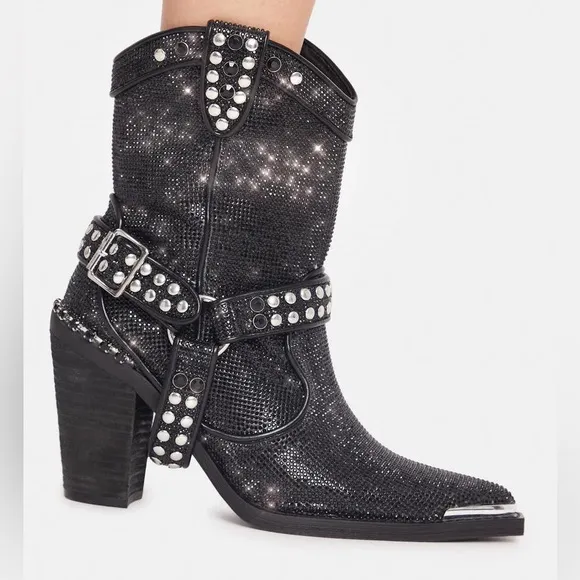 Poster Girl ONYX SHERIFF SHINE COWBOY BOOTS