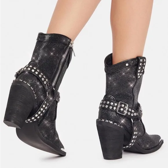 Poster Girl ONYX SHERIFF SHINE COWBOY BOOTS