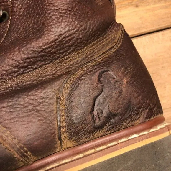Potrillo Brown Leather Men's Work Boots Made in Mexico Size 7.5