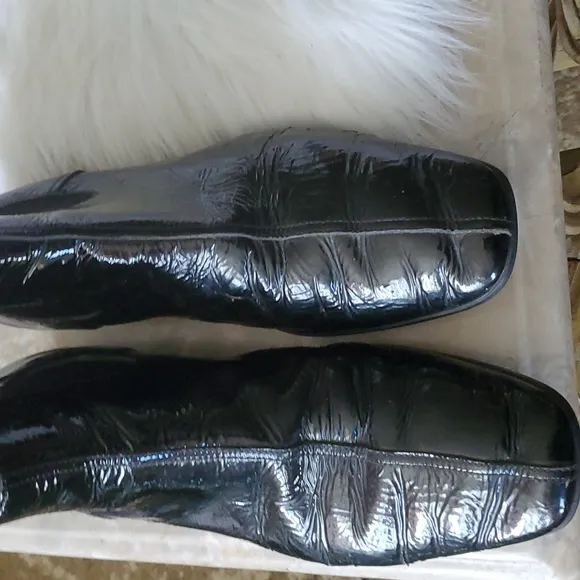 Prada  patent leather slipon ankle shoes size 9