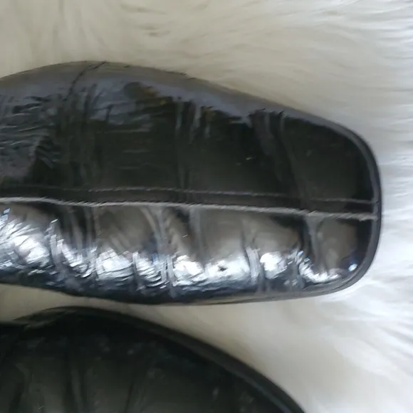 Prada  patent leather slipon ankle shoes size 9