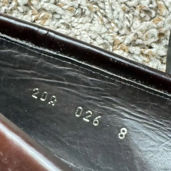 Prada vintage brown leather loafers