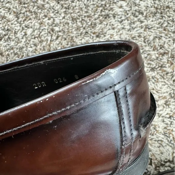 Prada vintage brown leather loafers