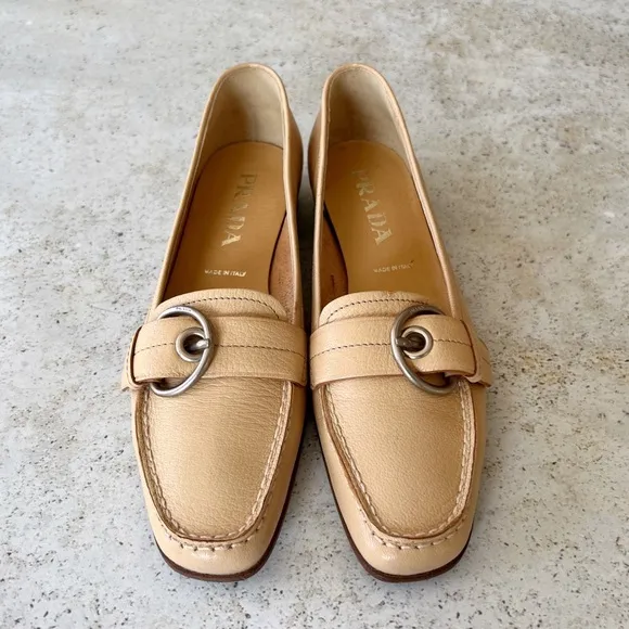 PRADA Women’s Leather Loafers size 37 EU