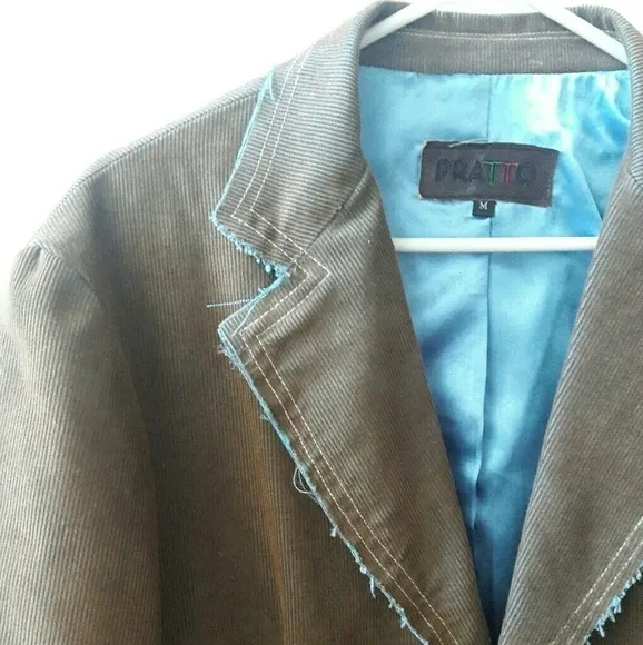 pratto Cordouroy Fitted Blazer, Medium