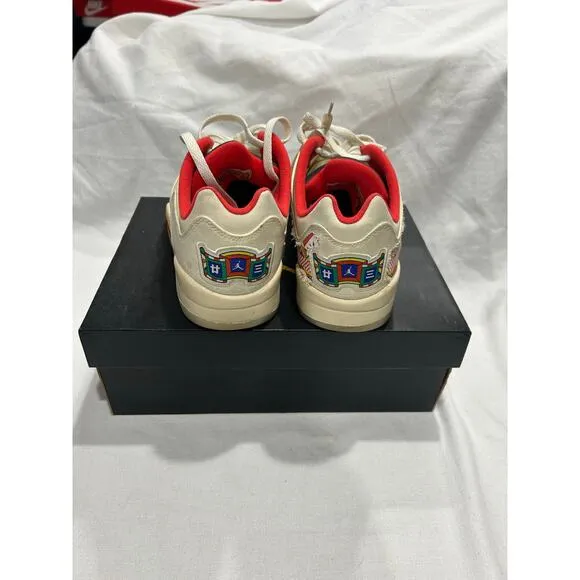 Pre-Owned Air Jordan 5 Retro Low ‘CNY’ Men Size 10 Sneakers Lace Up