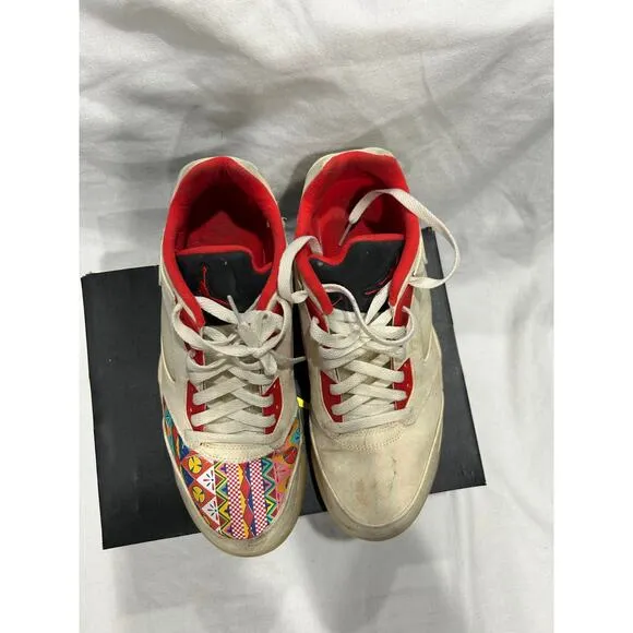 Pre-Owned Air Jordan 5 Retro Low ‘CNY’ Men Size 10 Sneakers Lace Up