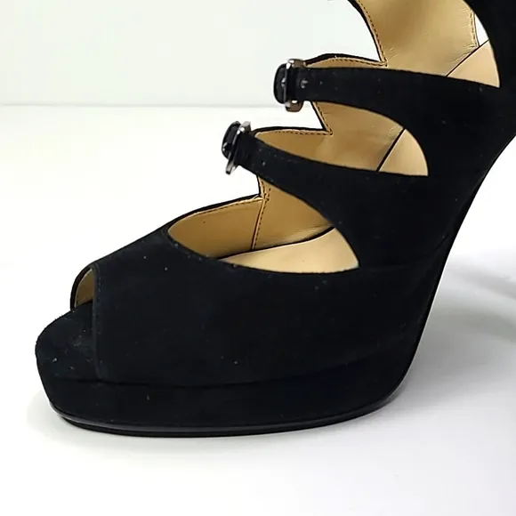 Preview International platform edgy sandals with 3 buckles  size 7.5