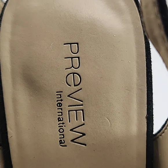 Preview International platform edgy sandals with 3 buckles  size 7.5