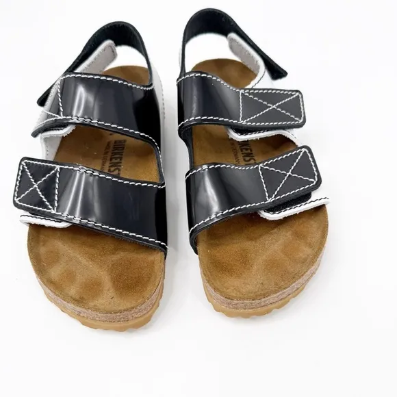 Proenza Schouler x Birkenstock Milano Sandals Black &amp; White Leather, Size 37