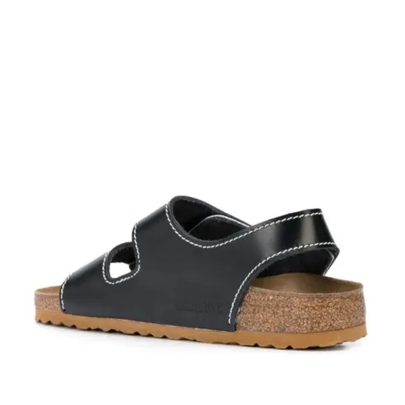 Proenza Schouler x Birkenstock Milano Sandals Black &amp; White Leather, Size 37
