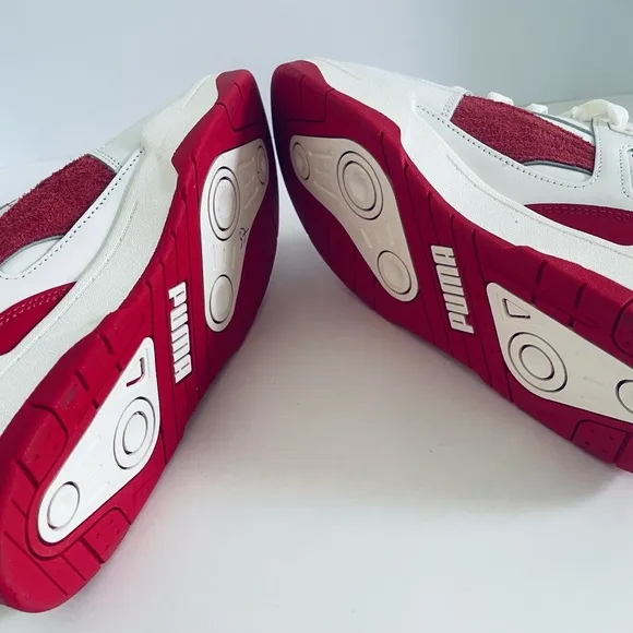 Puma Kids Slipstream White and Red Sneakers Size 7 unisex.