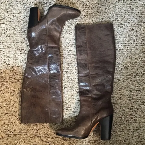 Rachel Comey Brown Leather Knee Boots Sz. 8.5