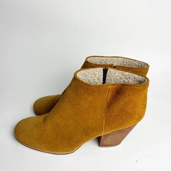 Rachel Comey Mars Tan Suede Sherpa Boots Size 9