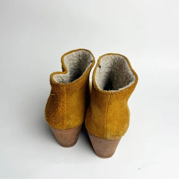 Rachel Comey Mars Tan Suede Sherpa Boots Size 9