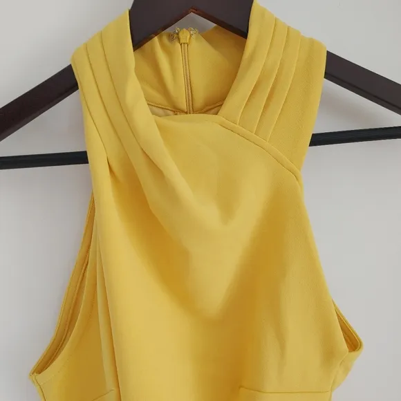 Rachel Rachel Roy Halter Sheath Dress - Yellow - Size Small