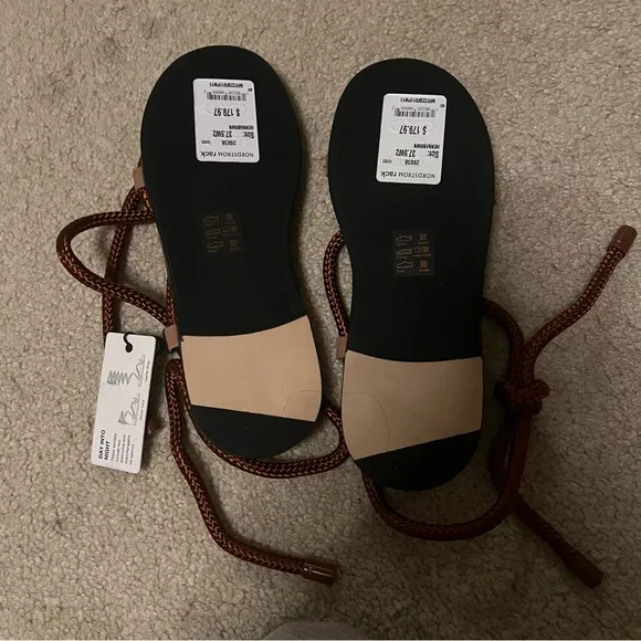 Rag &amp; Bone Brown Braided Gladiator Sandals