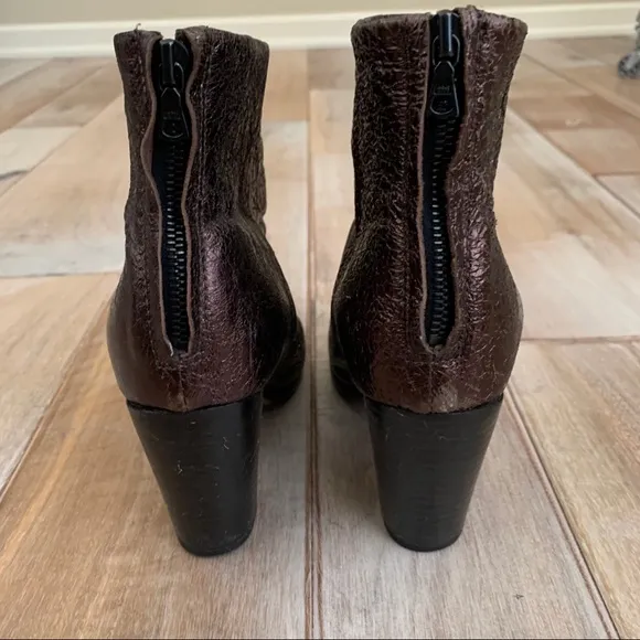 Rag &amp; Bone Classic Newbury Bronze Leather Boots