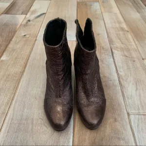 Rag &amp; Bone Classic Newbury Bronze Leather Boots