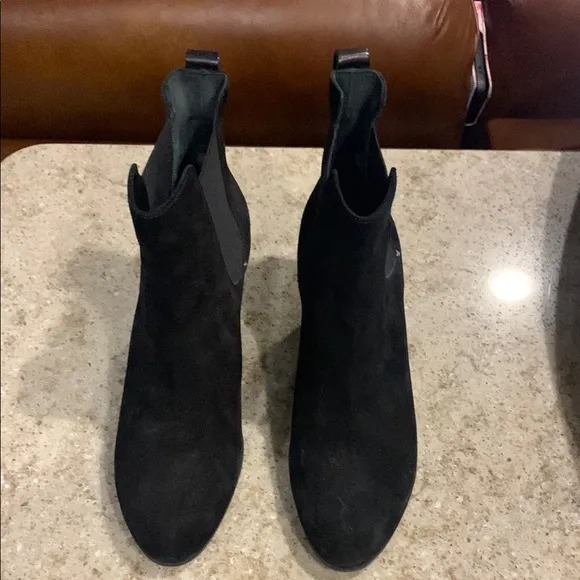 rag &amp; bone Devon Black Suede Ankle Boots Size 11 (41)