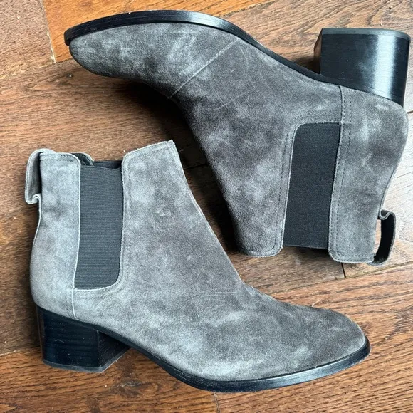Rag &amp; Bone Grey Suede Walker Boots In Asphalt Suede Size 39 (US 9)