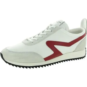 Rag &amp; Bone Mens White Mixed Media Casual And Fashion Sneakers New
