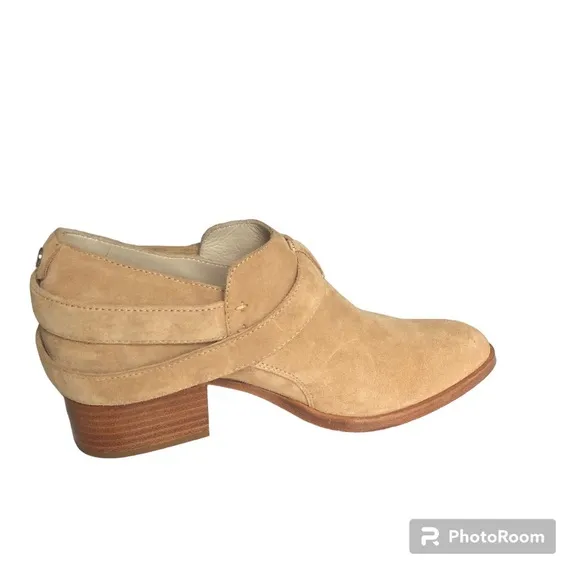 Rag &amp; Bone Neutrals Suede Leather Ankle Boots Booties Women’s Size 38