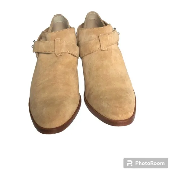 Rag &amp; Bone Neutrals Suede Leather Ankle Boots Booties Women’s Size 38