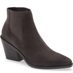Rag &amp; Bone Razor Suede Western Chelsea Ankle Boots in Asphalt $495 size 8.5