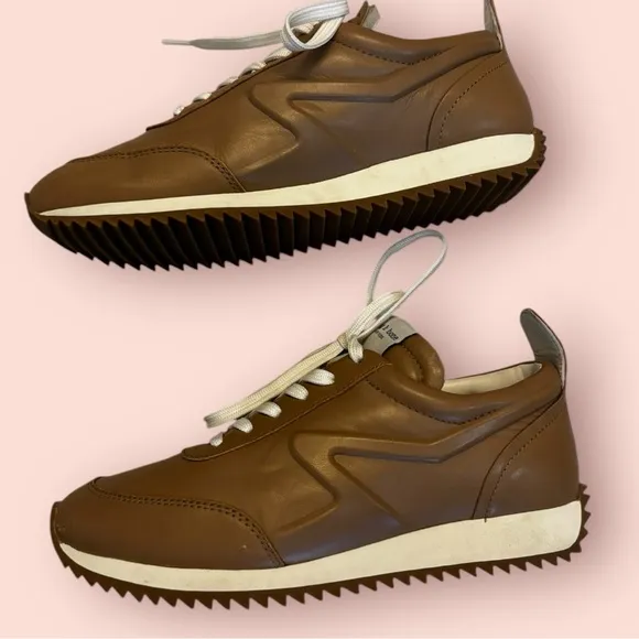 Rag &amp; Bone Retro Calfskin Runner Sneakers 37.5 us size 7‎