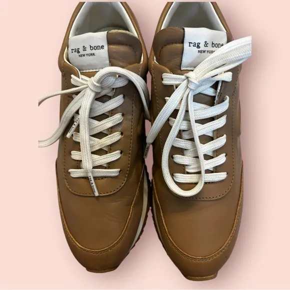 Rag &amp; Bone Retro Calfskin Runner Sneakers 37.5 us size 7‎