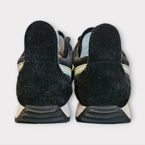 Rag &amp; Bone Retro Runner Low Top Black Suede Sneakers