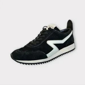 Rag &amp; Bone Retro Runner Low Top Black Suede Sneakers